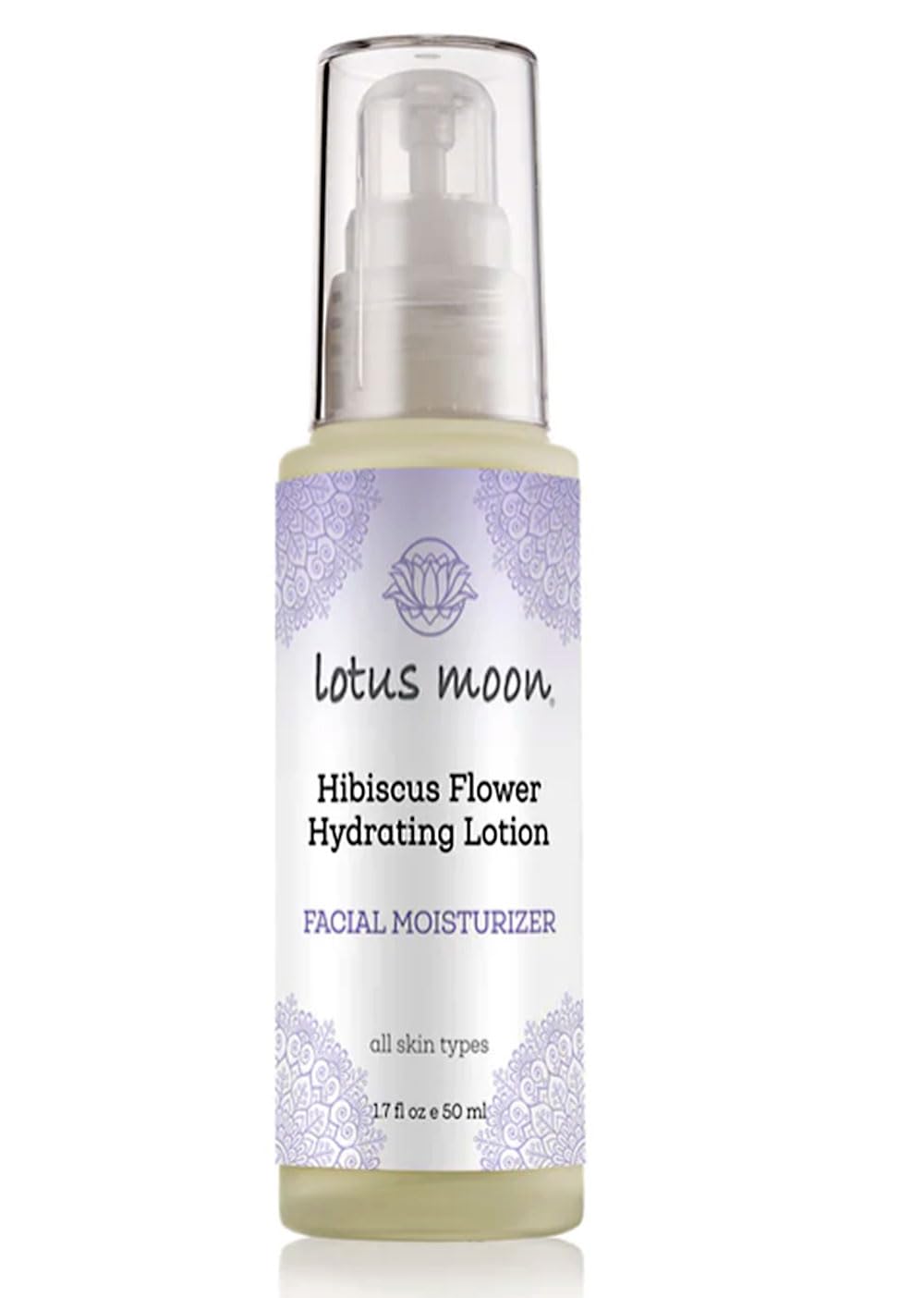 Lotus Moon® - Hibiscus ower Hydrating Lotion | Facial Moisturizer, Plant-Based, Clean, Cruelty-Free, Functional Skincare (1.7   | 50 ml)