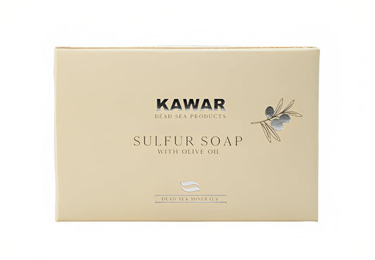 Esupli.com  KAWAR Dead Sea Sulfur Soap with Olive Oil, Relie