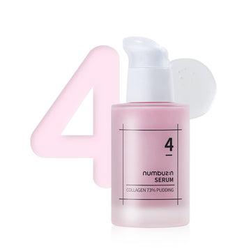 numbuzin No.4 Collagen 73% Pudding Serum | Wrinkle Care, Aging Dull Skin, Brightening, Elastin, Hyaluronic Acid, Niacinamide | Korean Skin Care for Face, 1.69