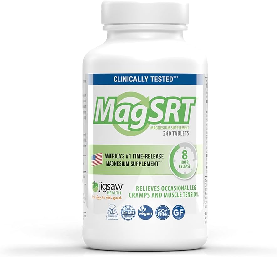 Jigsaw Health MAG SRT Magnesium Supplement (Mag SRT, 240 Count)