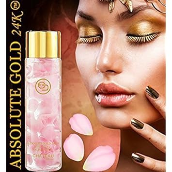 Absolute Gold 24K ROSE PETAL FACIAL TONER - 24 KARAT GOLD/COLLAGEN. For all skin types. 3.33 . - 100 . (FRAGRANCE FREE, CRUELTY FREE, PARABEN FREE, PETROLEUM FREE.)