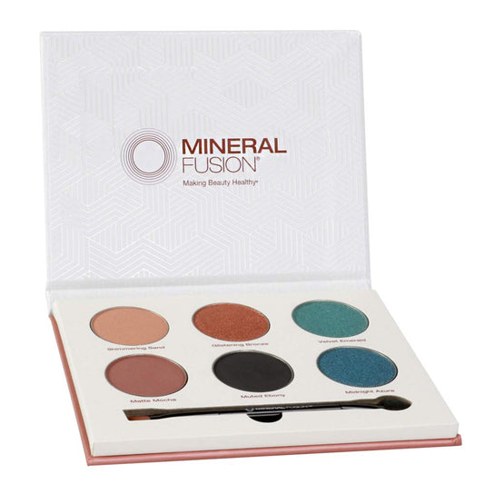 Mineral Fusion, Limited Edition Velvet Eye Shadow Palette, Multi Colors, 1 Count, Powder