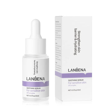 LANBENA Renewing Sooting Serum For Sensitive Skin Care, Soothe Calm Skin Irritation, Repair Damaged Skin Barrier, Reduces Fine Lines, Retinol & Hyaluronic Acid & 4-type Polypeptides