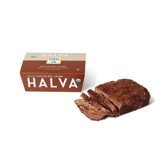 HEBEL & CO Chocolate Chunk Halva - 8 oz | Certified USDA Organic, Gluten Free, Kosher & Vegan