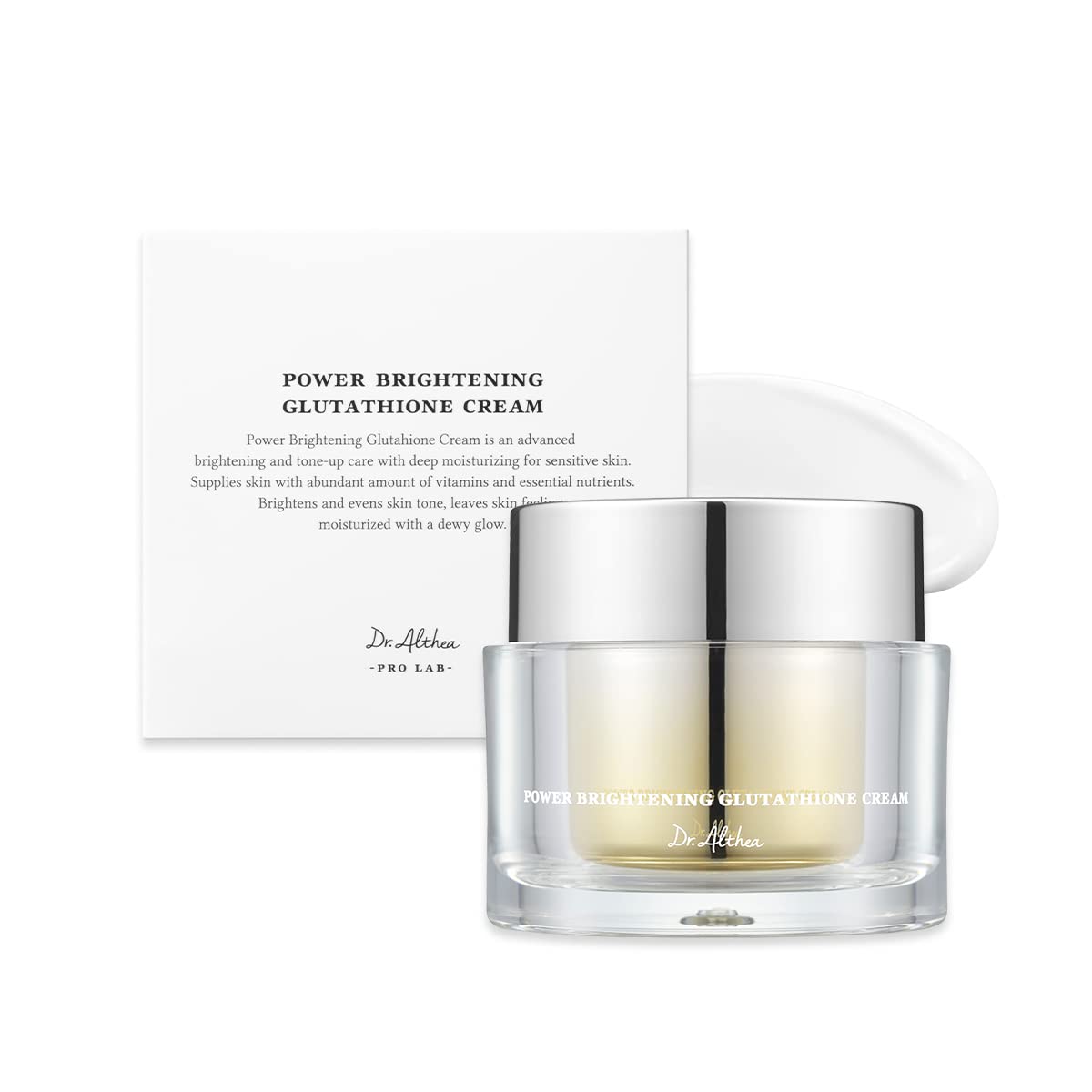 Dr.Althea Power Brightening Glutathione Cream - Vegan & Cruelty Free, Uneven skin tone improvement