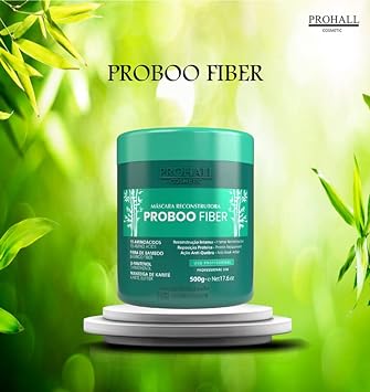 Prohall Cosmetic Proboo Fiber Hair Mask for Dry Damaged Hair & Growth - Bamboo Fiber & Shea Moisture Conditioner Mask-Replenish Protein, Reduce Frizz, Revitalize Strands & Balance Oiliness-17.6Oz