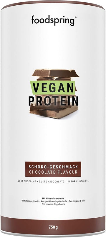 foodspring Vegan Protein Chocolate - 20g Protein per Shake to Build Mu750 Grams