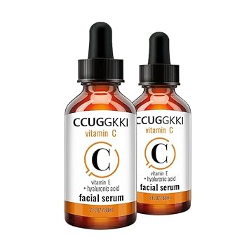 Vitamin C Serum for Face – Face Serum with Vitamin C, Hyaluronic Acid, Vitamin E – Brightening Serum for Dark Spots, Even Skin Tone, Eye Area, Fine Lines & Wrinkles, 2   1-Pack