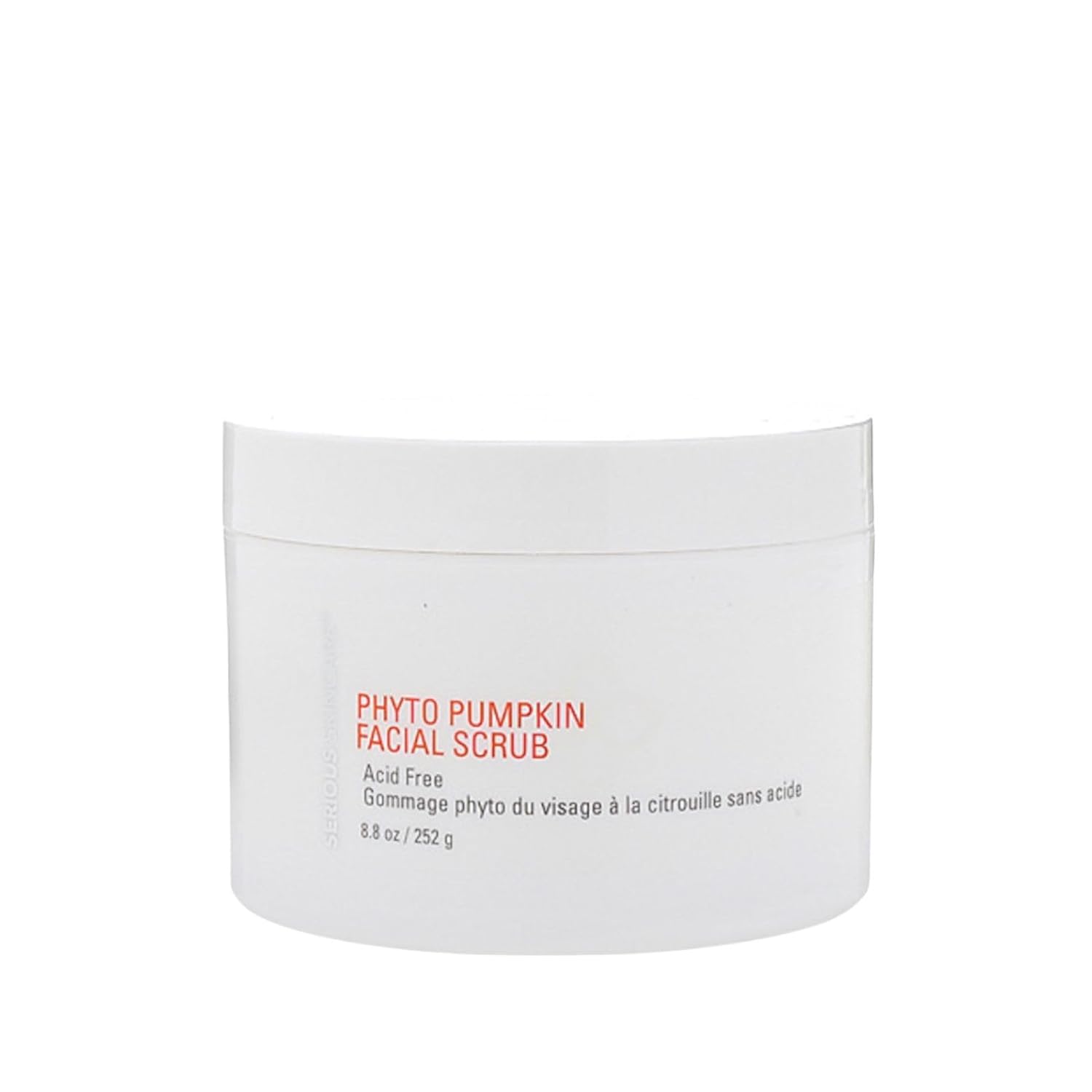 Serious Skincare Phyto Pumpkin Facial Scrub – Acid Free - 8.8  – Soothing Skin Exfoliation Treatment w/Sweet Almond Oil, Coconut Oil & Pumpkin Seed Oil