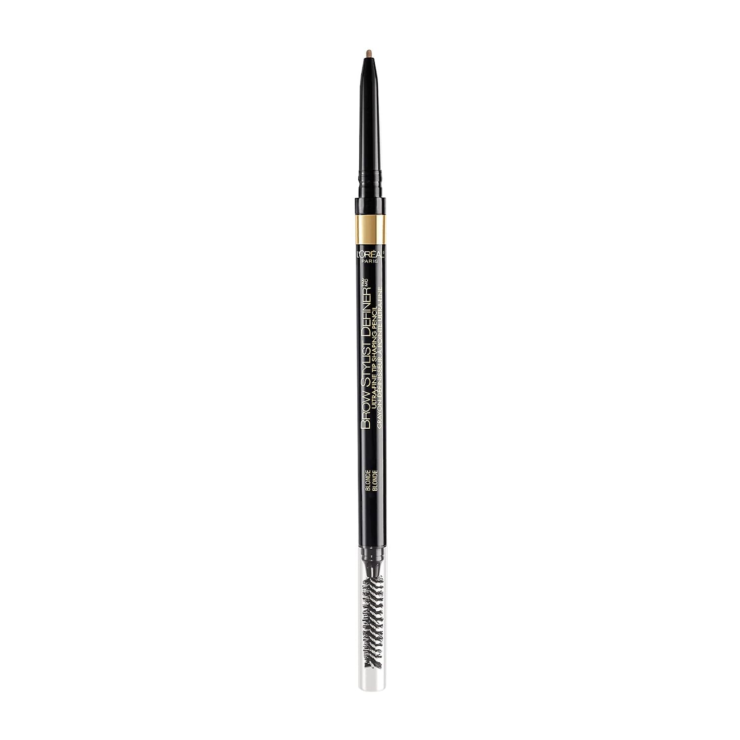 L'Oreal Paris Makeup Brow Stylist Definer Waterproof Eyebrow Pencil, Ultra-Fine Mechanical Pencil, Draws Tiny Brow Hairs and Fills in Sparse Areas and Gaps, Blonde, 0.003  (Pack of 1)