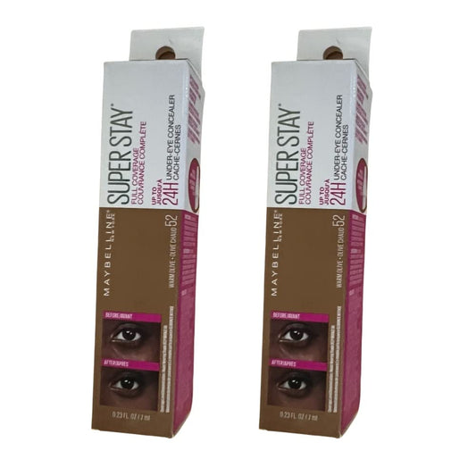 Pack of 2 Maybelline New York Super Stay Full Coverage Under-Eye Concealer, Warm Olive # 52