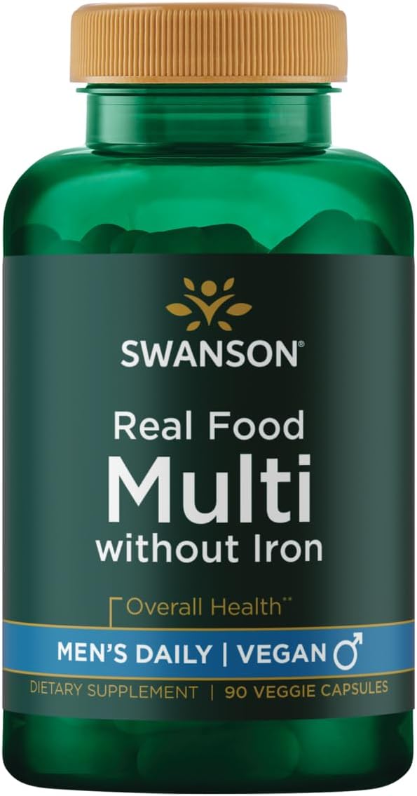 Swanson Real Food Multi Men'S Multivitamin Multimineral Men'S Health P