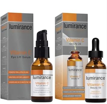 Luminance Brightening Skin Care Set with Vitamin C Eye Lift and Anti-Aging Vitamin C Oil, 1  each