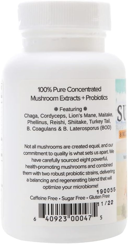 Eidon SuperBiome, Mushroom Complex Probiotics Supplement, Microbiome H
