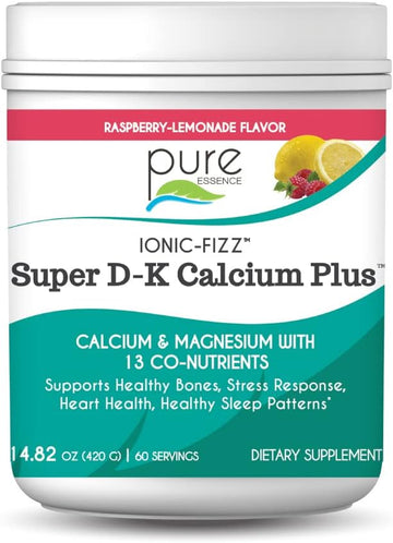 Ionic Fizz Super D-K Calcium Plus by Pure Essence - with Extra Magnesi