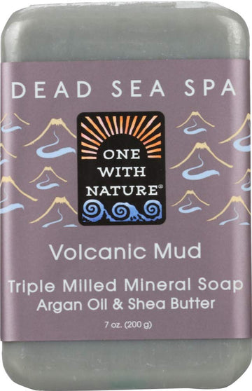 One With Nature Volcanic Mud Bar Soap, 7 s (Pack Of 3)