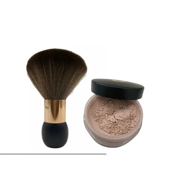 Bronze Cactus Quick-Dry Powder Bundle, Contains: [1 Powder For Smooth Finishing Post Spray Tan, 1 Brush], Dermatologically Tested, Vegan-Friendly, Evens Out Skin Tone (All Skin Types), 1.5 .