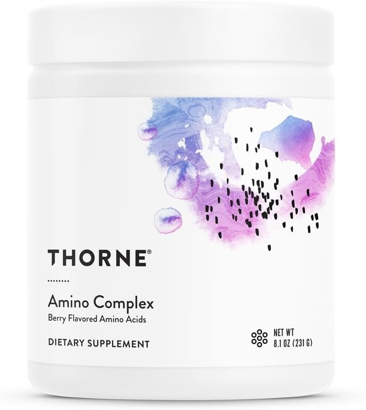 Thorne Amino Complex - Clinically-Validated EAA and BCAA Powder for Pre or Post-Workout - Promotes Lean Muscle Mass and Energy Production - NSF Certified for Sport - Berry avor -  - 30 Servings