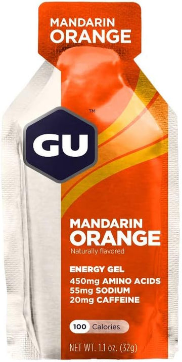 GU Energy Original Sports Nutrition Energy Gel, 24-Count, Mandarin Ora1.1 Pounds