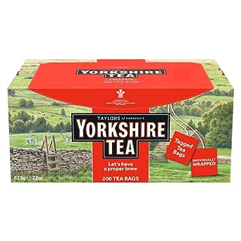 Taylors of Harrogate Yorkshire Red Wrapped Tea Bags, 200 Count