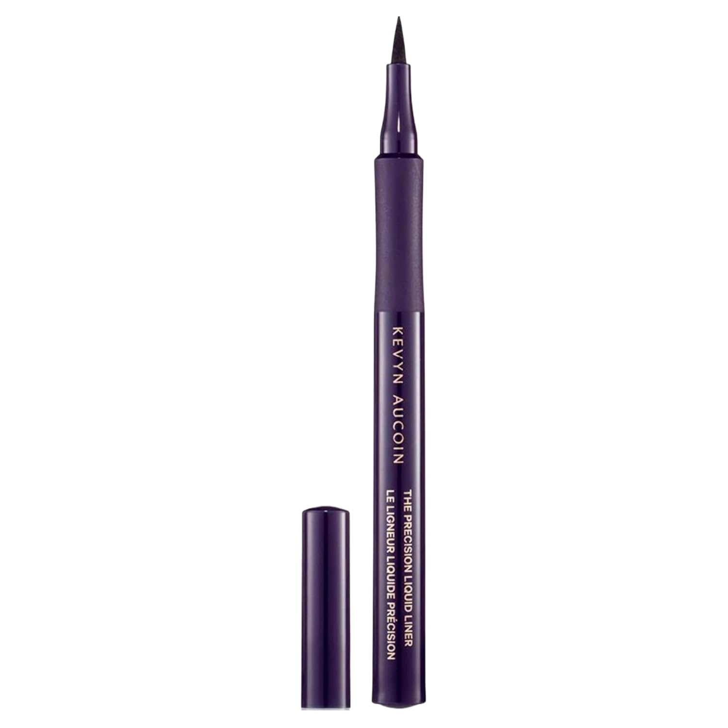 Kevyn Aucoin The Precision Liquid Liner, Black: Easy use with a glide-on felt tip eyeliner. Ultrafine precise applicator for sharp lines. Light to heavy application. Smudge-proof. All day long wear