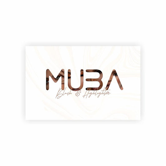 MUBA COSMETICS Universal Blush and Highlighter Palette - Face Makeup Set - 3- Highlighter Powder & 3- Blush Powder Shades- Face Highlighter & Powder Blush Palette - Powder Highlighter Make Up Palettes for Women- Blush Makeup Palettes