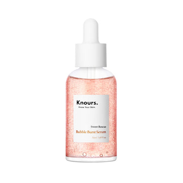 Knours - Sweet Rescue Bubble Burst Serum | Rose Water Triple Hyaluronic Acid Gromwell Root Oil Bubbles Calming Moisturizing Balancing Serum – EWG Verified Clean Beauty (50 /1.69 . .)