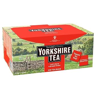 Taylors of Harrogate Yorkshire Red Wrapped Tea Bags, 200 Count