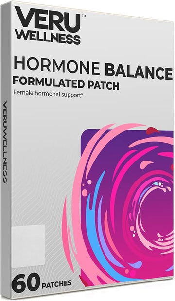 Veru Wellness Hormone Balance Myo Inositol & D-Chiro Inositol Patch - Ovarian, Mensural & Mood Support for Women (60 Pat