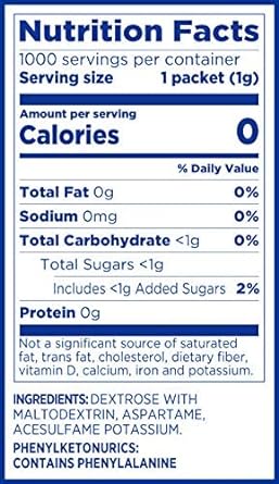 EQUAL 0 Calorie Sweetener, Sugar Substitute, Zero Calorie Sugar Alternative Sweetener Packets, Sugar Alternative, 800 Co