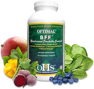 Optimal Health Systems Optimal Bff 90 Chewable Tablets (30 Servings). Raise Nitric Oxide Levels, Better Oxygen Flow, Imp