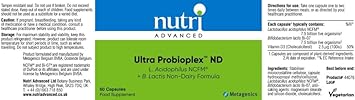 Nutri Advanced - Ultra Probioplex ND caps 60 Caps

