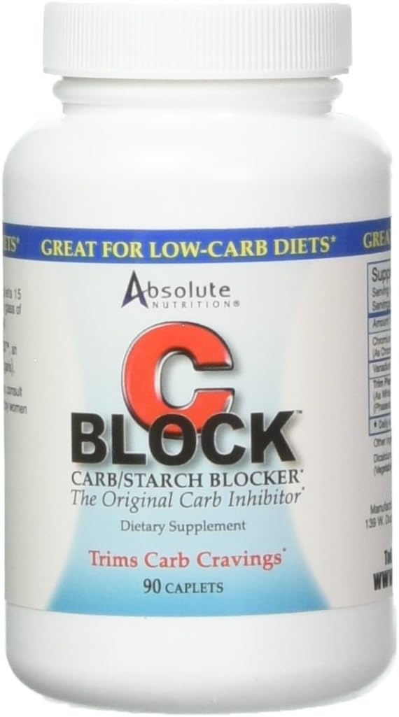 Absolute Nutrition CBlock Carb/Starch Blocker, 90 Caplets5.28 Ounces