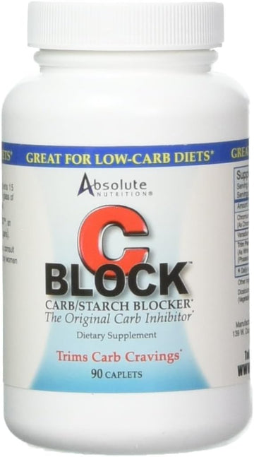 Absolute Nutrition CBlock Carb/Starch Blocker, 90 Caplets5.28 Ounces