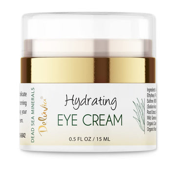 Deluvia Eye Cream Moisturizer, Under Eye and Around Eye Hydrating Eye Cream, Organic Aloe Vera, Vitamin E, Rosehip Seed Oil for Dry Skin and Wrinkles.( .5 )