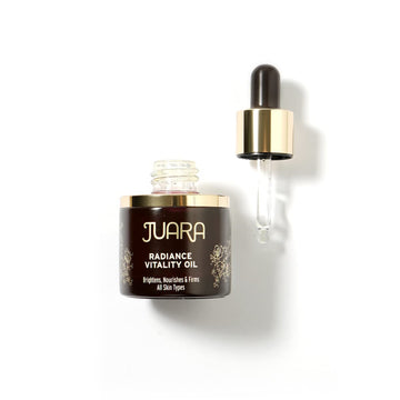 Juara – Radiance Vitality Oil | Deluxe Moisturizing Facial Treatment for All Skin Types | Anti-Aging Formula | Softens, Brightens, Nourishes, Hydrates | Cruelty Free, Paraben & Sulfate Free | 1