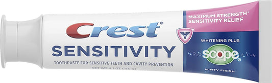 CREST Sensitivity Whitening Plus Scope Toothpaste, 4.1  (Pack of 2)