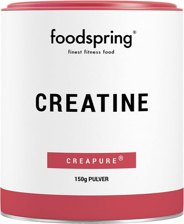 foodspring Creatine Powder, 150g, Pure Creatine Monohydrate for Muscle150 Grams
