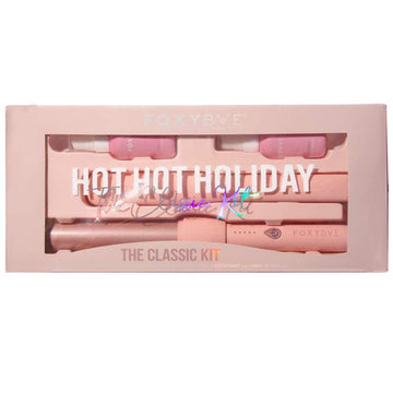 FoxyBae Summer Essentials Gift Set - The Classic - 1" Blush at Iron, 32mm Blush Curling Wand, Heat Protectant Spray, & Hair Primer