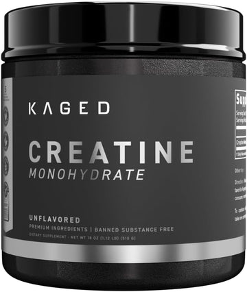 Kaged Creatine Monohydrate Micronized Powder | 100 Servings | Unflavor