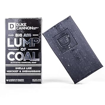 Duke Cannon Big Ass Lump of Coal Chracoal Bar Soap 10 Each - Pack of 2
