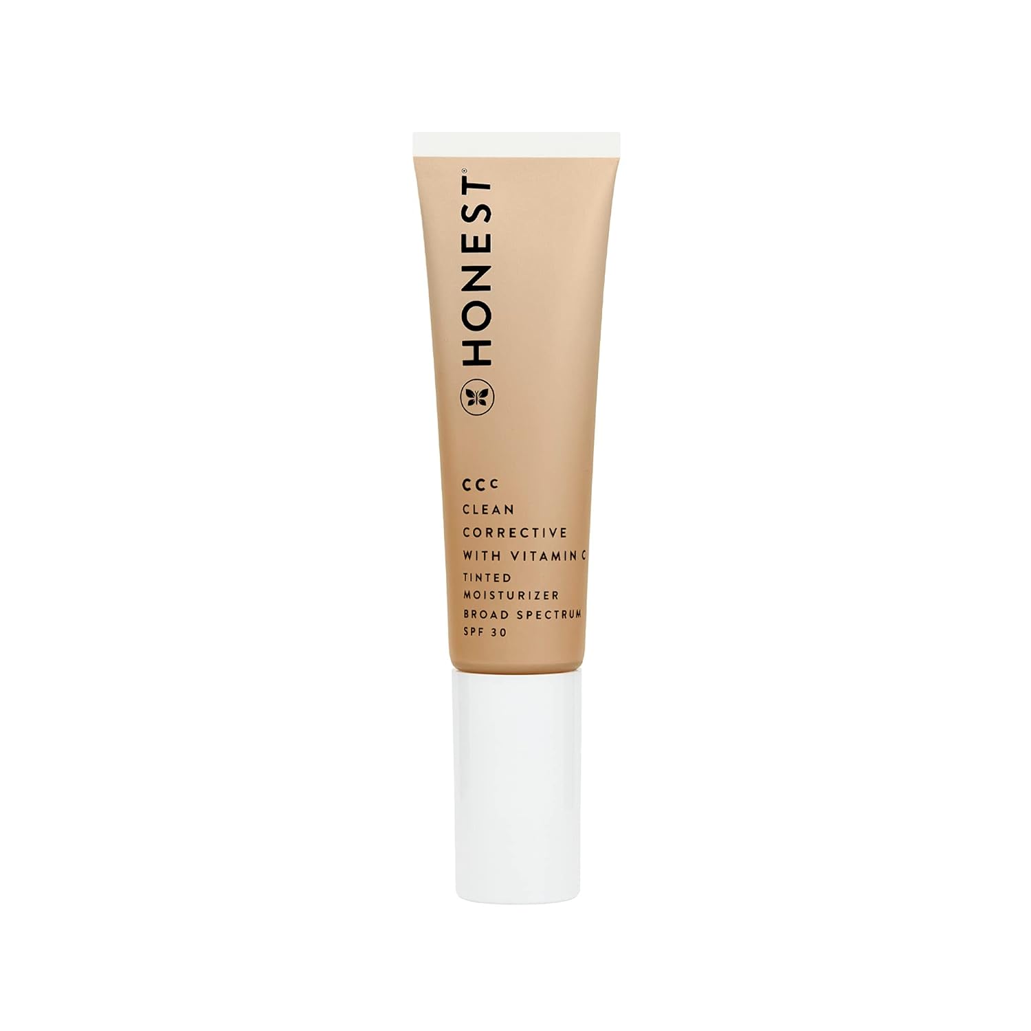 Honest Beauty CCC Clean Corrective with Vitamin C Tinted Moisturizer | Mineral SPF 30 | Vegan + Cruelty Free | Tundra Fair, 1