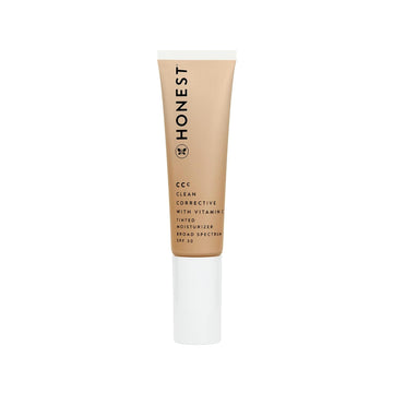 Honest Beauty CCC Clean Corrective with Vitamin C Tinted Moisturizer | Mineral SPF 30 | Vegan + Cruelty Free | Tundra Fair, 1