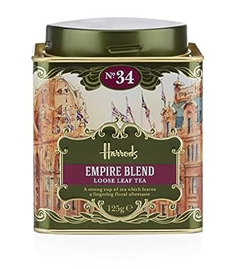 Harrods London. Gift Tin Caddy, No. 34 Empire Blend Loose Leaf Tea Gift Tin Caddy (1 Pack) Seller Product Id Emp0965