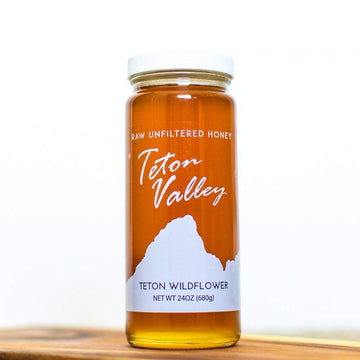 Teton Valley Wildflower Honey, 24 OZ : Grocery & Gourmet Foo