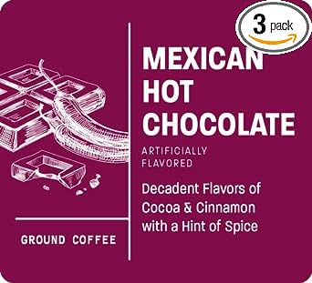 New Orleans Roast - Mexican Hot Chocolate Ground Coffee (Pack of 3)