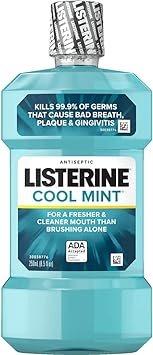 Listerine Antiseptic Mouthwash, Cool Mint 1500  (Pack of 6)