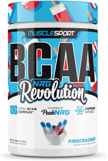 Musclesport BCAA NRG Amino Acid Energy Powder Supplement for Men & Wom