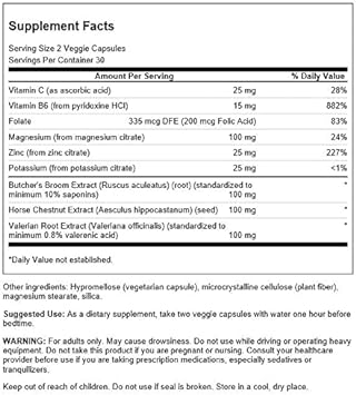 Swanson Nighttime Leg Essentials 60 Veg Capsules