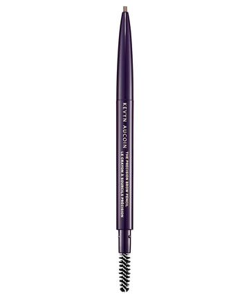 Kevyn Aucoin The Precision Brow Pencil, Brunette: Ultra slim, thin and strong. Retractable plus spoolie brush. Pro makeup artist go to. Sculpt, define and shape eyebrows. Stay put, smudge-proof